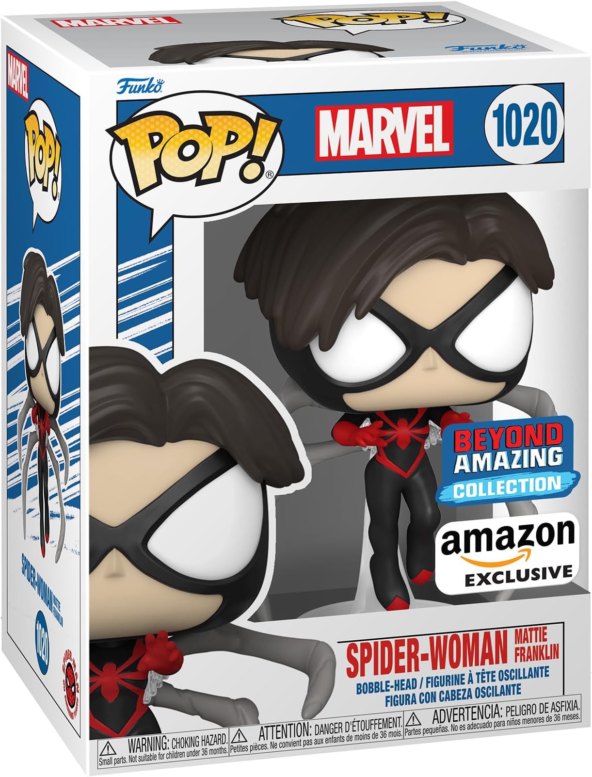 POP! Marvel: Year Of the Spider - Spider-Woman - (Mattie) - Marvel Comics - Amazon Exclusive - Collectable Vinyl Figure - Gift Idea - Official Merchandise - Toys for Kids & Adults