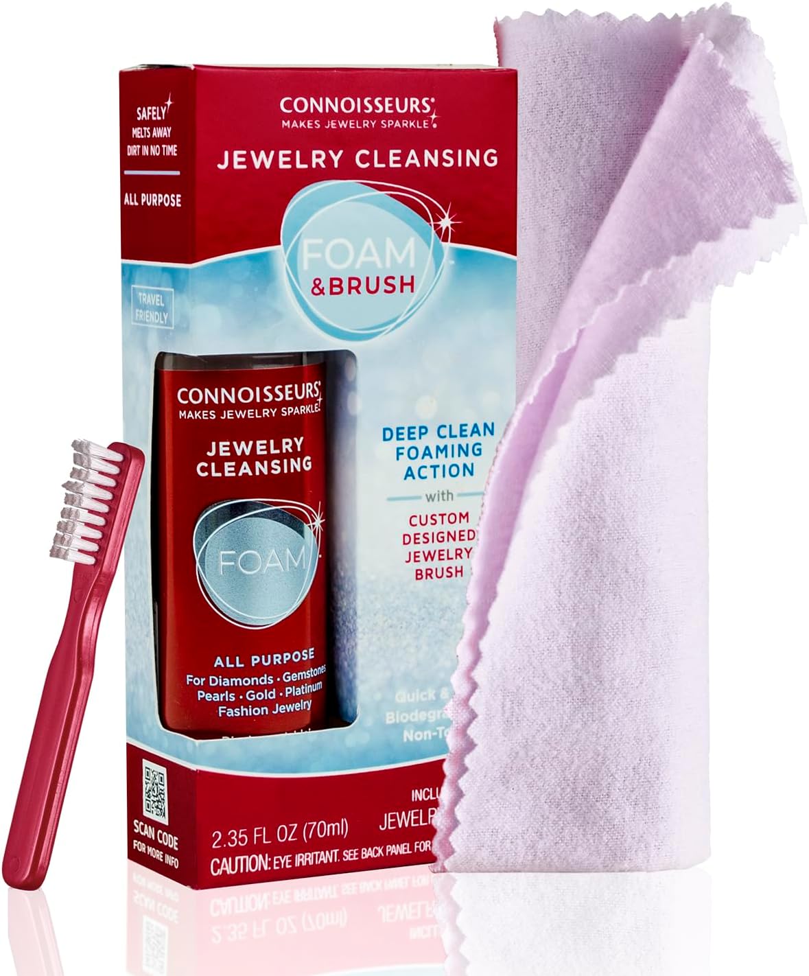 All-Purpose Jewelry Cleansing Foam, Quick and Easy Jewelry Cleaner Solution