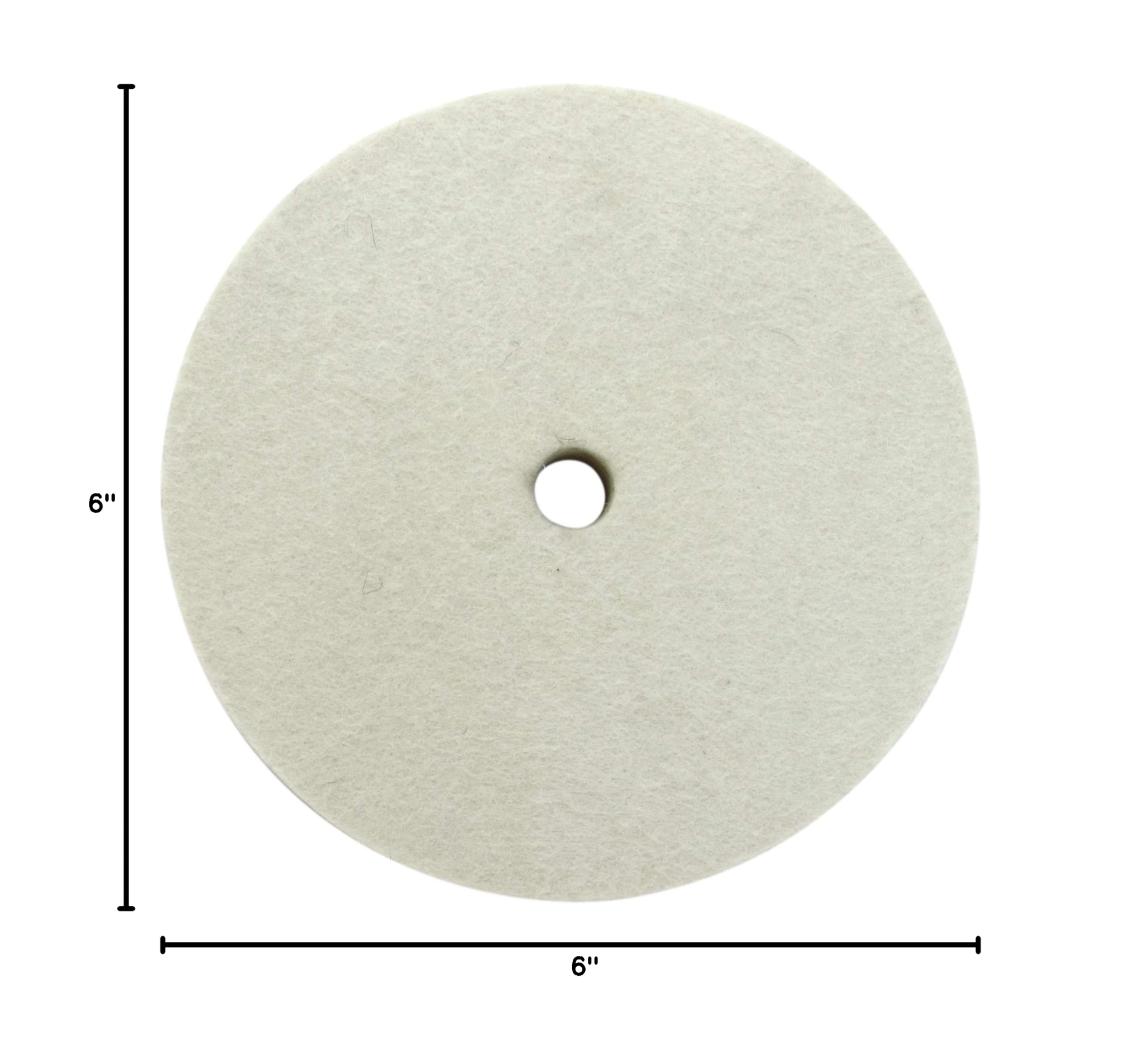 6" Felt Buffing Wheel - Bench Grinder Polishing -7