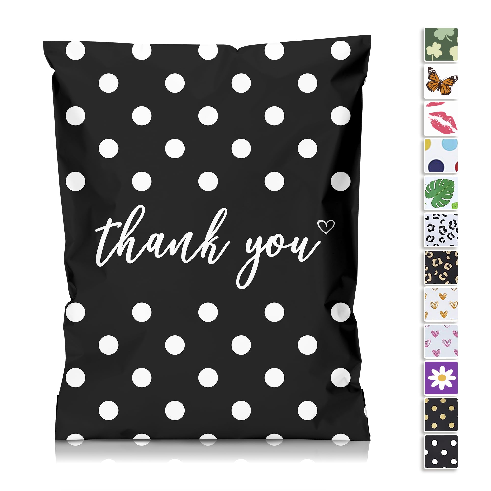 JinRuiKJ Thank You Poly Mailer 14.5x19 50 Pack - Shipping Bags for Clothing, Strong Thick and Self Adhesive Shipping Envelopes - Cute Packaging Bags