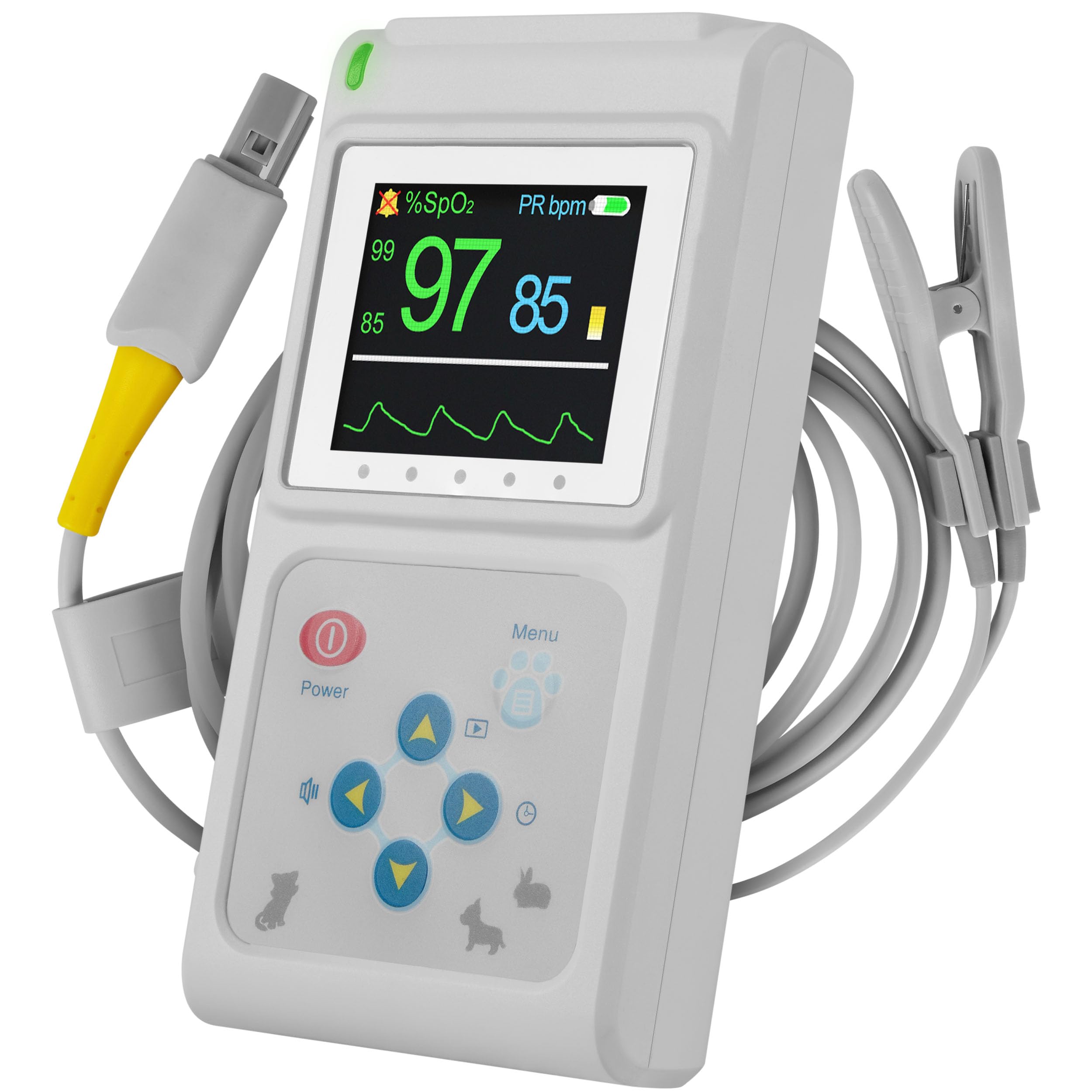Pulox PO-600VET Veterinär Pulsoximeter für SpO2 & Puls bei Tieren | Oximeter für Tierarzt, Tierklinik und Heimanwendung, geeignet zur Kontrolle wichtiger Vitalparameter