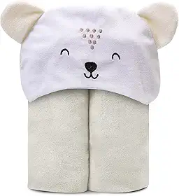 Papi Toalha De Banho Atoalhada Mami Bichuus Forrada C/ Capuz Bordado Para Bebê 90Cm X 80Cm Contém 01 Unidade