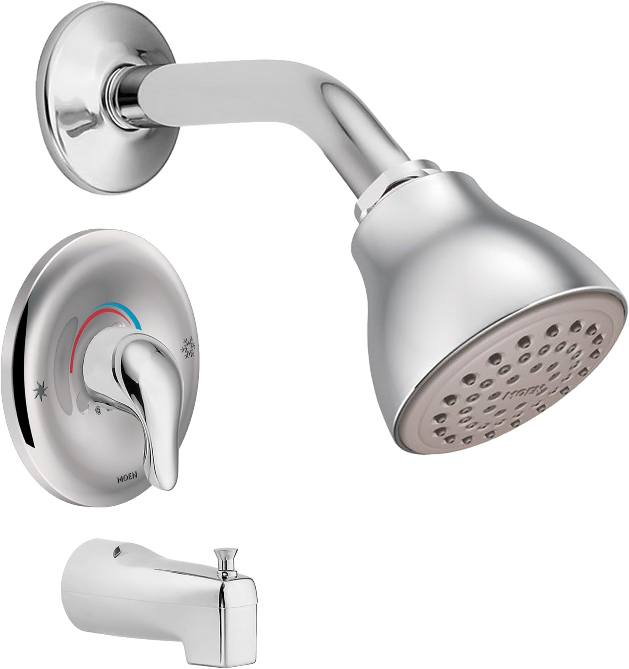 Chateau Chrome Posi-Temp Bathtub Trim Kit with Shower Head, Lever Handle, and Tub Spout, Valve Required, TL183EP