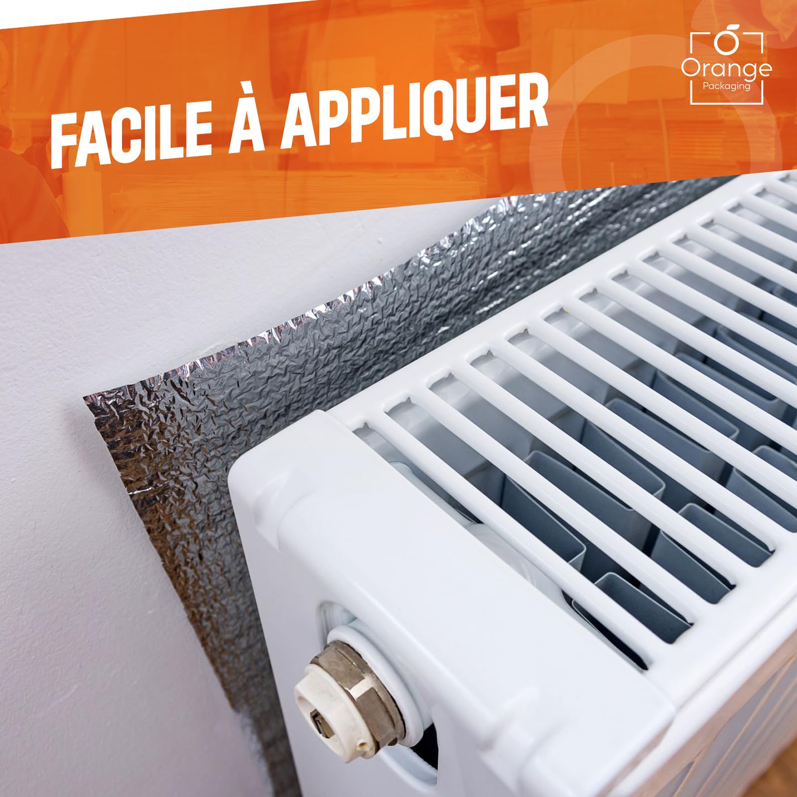 Radiator Reflective Foil - Radiator Wrap for Home- 5m x 60cm - 3.6mm Thickness Heat Reflective Insulation Radiator Insulation Foil Reflector Saves Energy & Money - Reduces Heat Loss