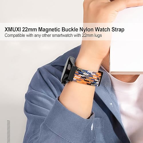 Miniatura 2 de 22mm Watch Band Strap Compatible with Samsung Galaxy Watch 3 45mmGear S3, Quick Release wristbands for Garmin Forerunner 255Venu 2Venu 3 45mmHuawei