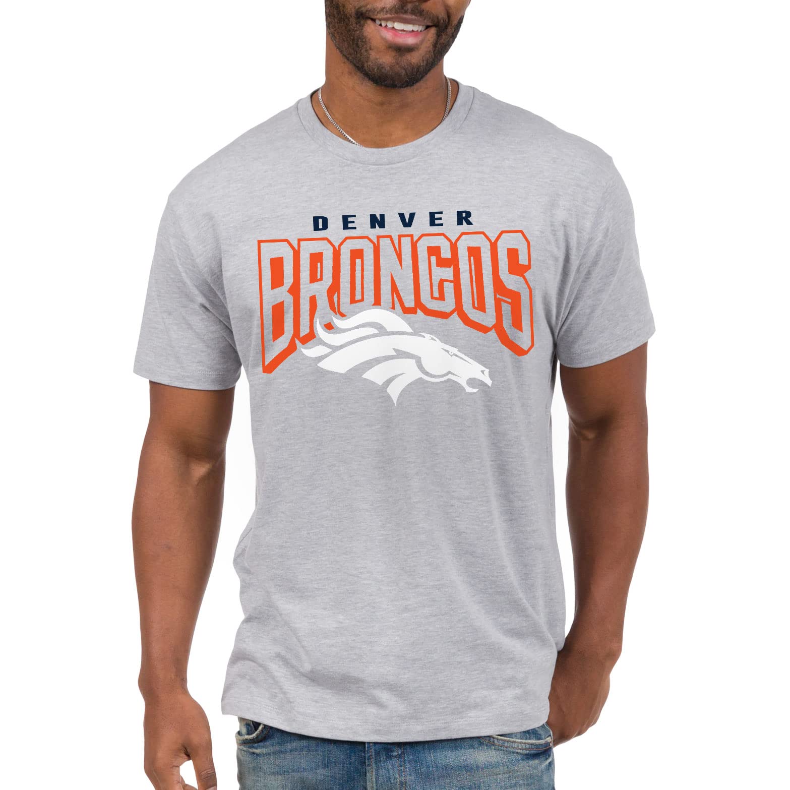 Junk Food Clothing x NFL - Bold Logo - Short Sleeve Fan Shirt for Men and Women - Officially Licensed NFL Apparel