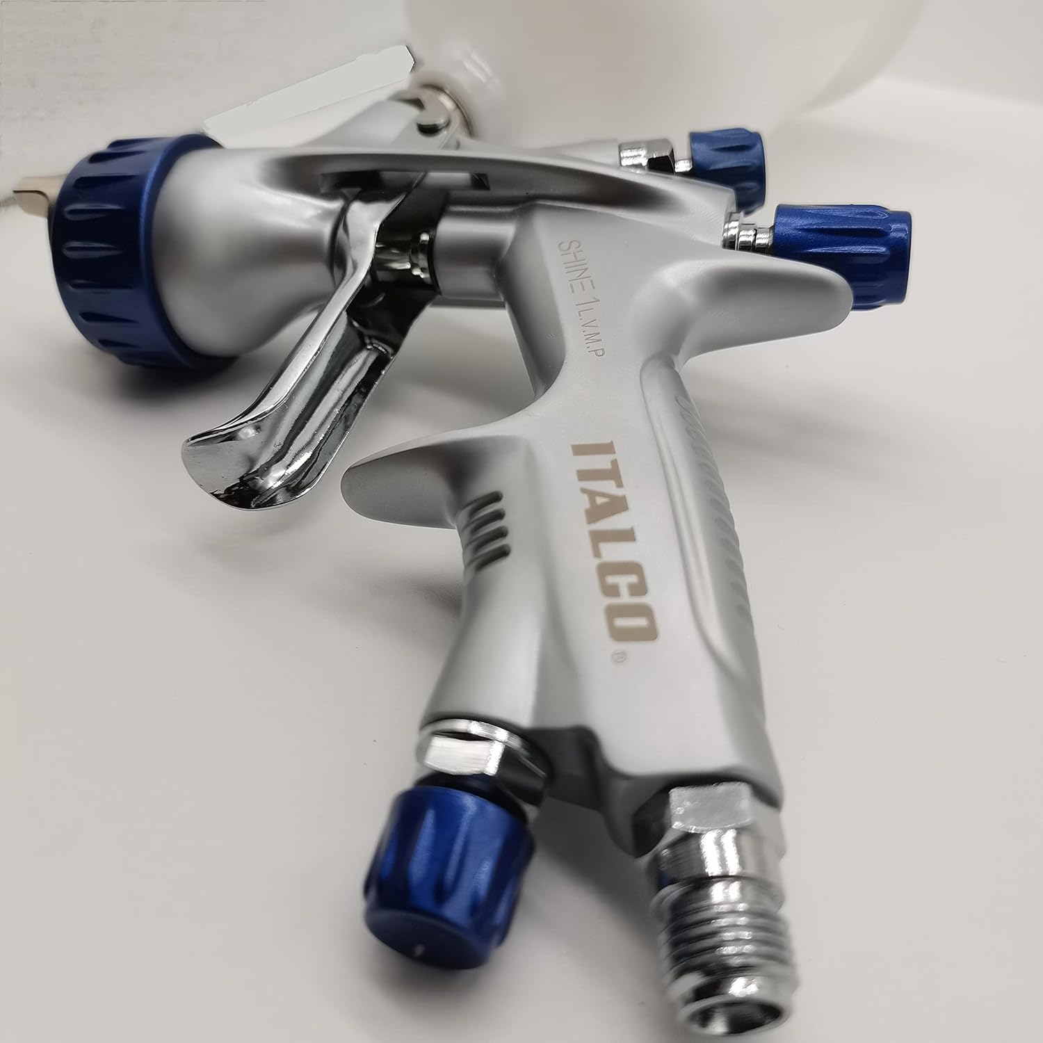 ITALCO Shine 1 L.V.M.P Spray Gun 1.3 tip 600ml Cup Feed Spray Gun USA Brand