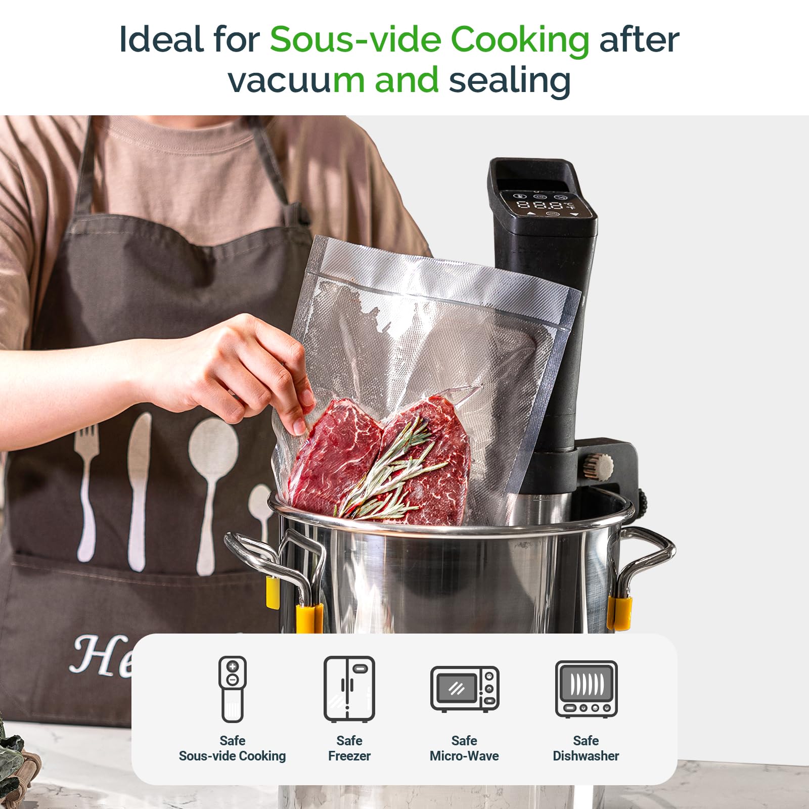 Vacuum Sealer, Automatic Food Vacuum Sealer Machine, Dry