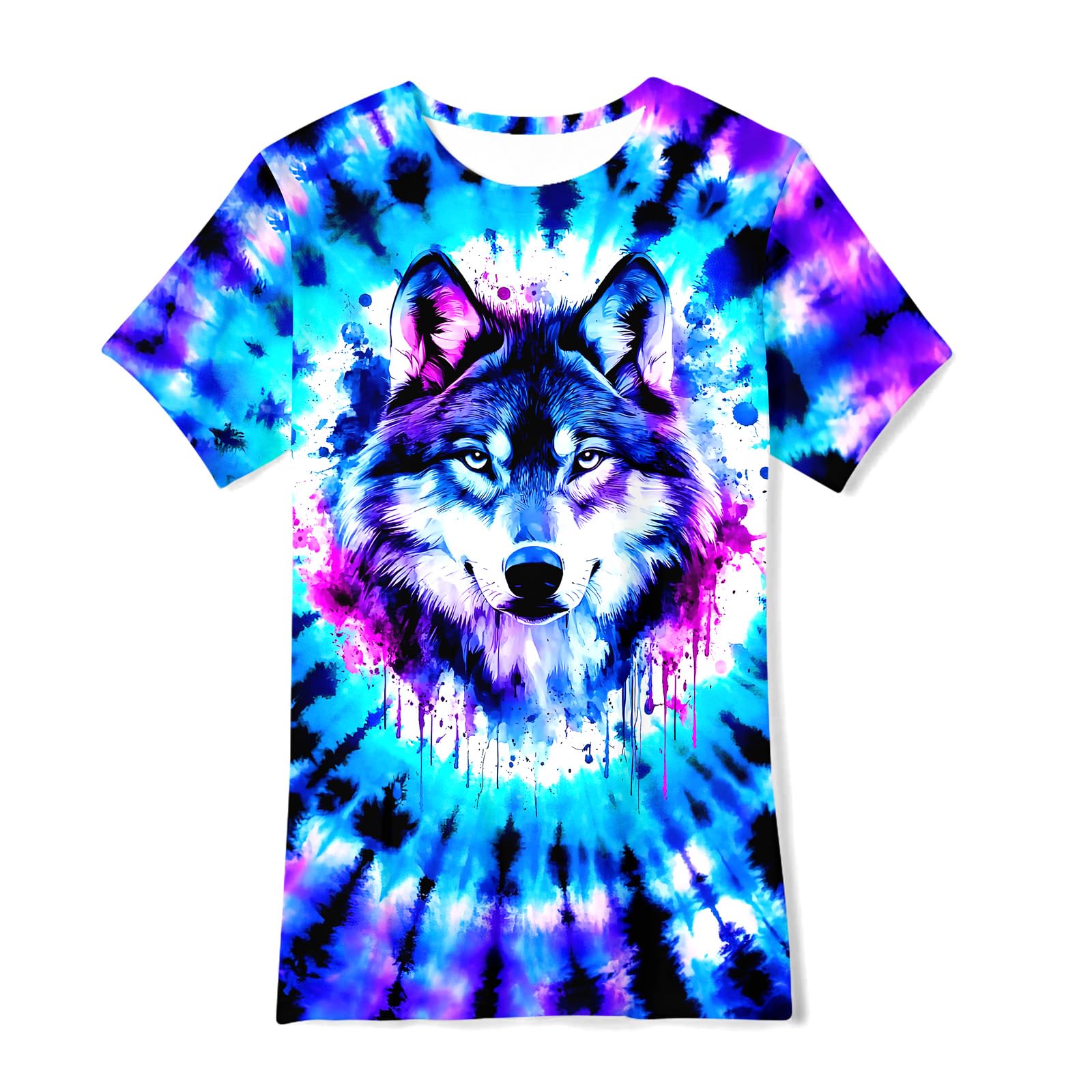 Boys Tie Dye Shirt Size 4-14 Hippies Senior Rainbow Tees T Shirts for Kids | Tees T shirts for Kids