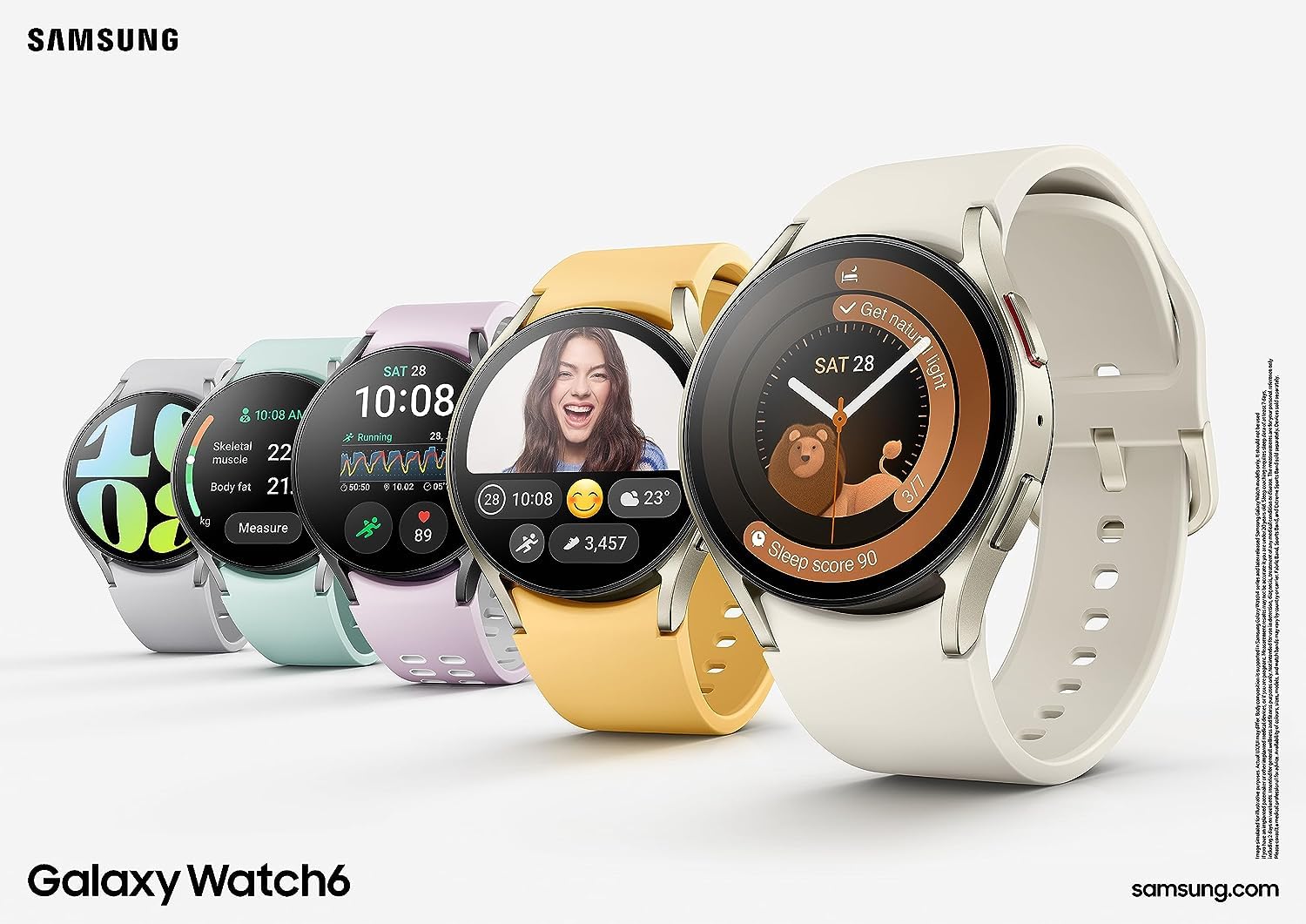 Amazon.com: SAMSUNG Galaxy Watch 6 (44mm, WIFI + 4G LTE) 1.5/in  