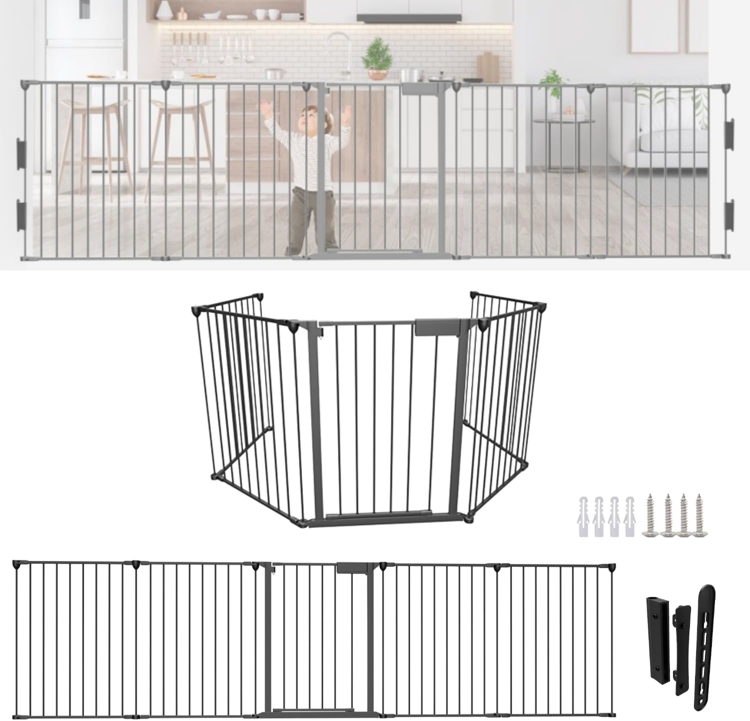Sonnewelt Kaminschutzgitter 310cm, Kinderschutzgitter, Kamingitter