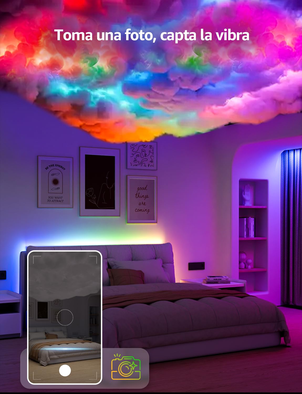 Lepro S2 AI Tira LED 10M RGB, Fonciona con Alexa y Google Assistant, Control de WiFi y Bluetooth y Segmentado, Diseñador de Iluminación AI Personalizado, Sincronización Música, Luz para Fiesta, Gaming