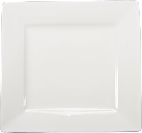 BIA Cordon Bleu Plato cuadrado de 7.25 pulgadas, juego de 4, blanco (905161WS4SIOC)
