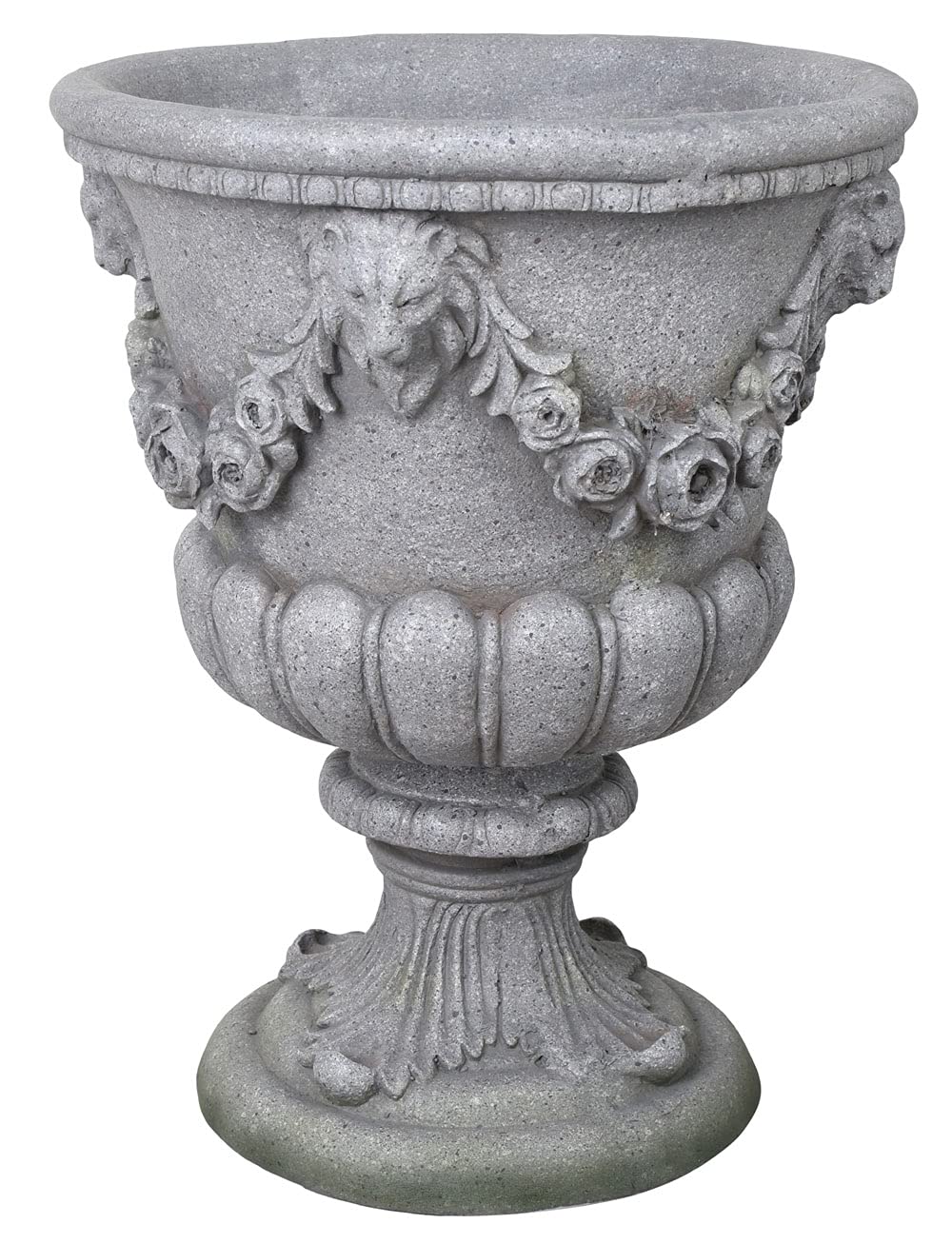 Pflanzkübel Barock Blumenkübel Antik Blumentopf Löwenköpfe Gartenamphore 50cm lup035 Palazzo Exklusiv