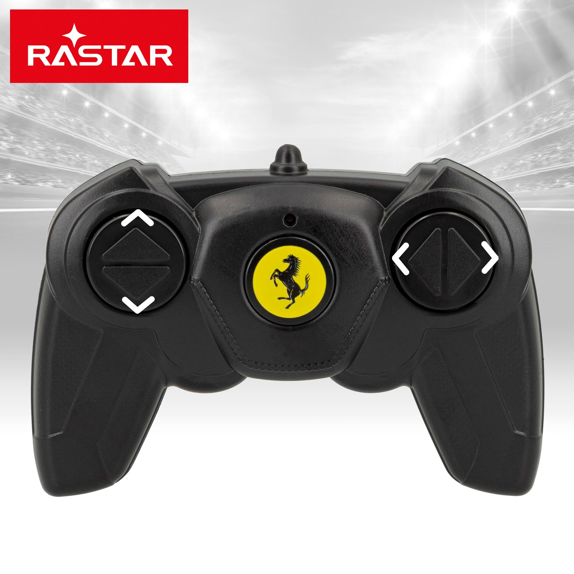 ColorBaby RASTAR Coche teledirigido Ferrari FXX K EVO, A Escala 1:24, con Licencia Oficial Ferrari, Mando a Distancia 2.4GHz, 6 Funciones de Movimiento, Requiere Pilas AA (46359)
