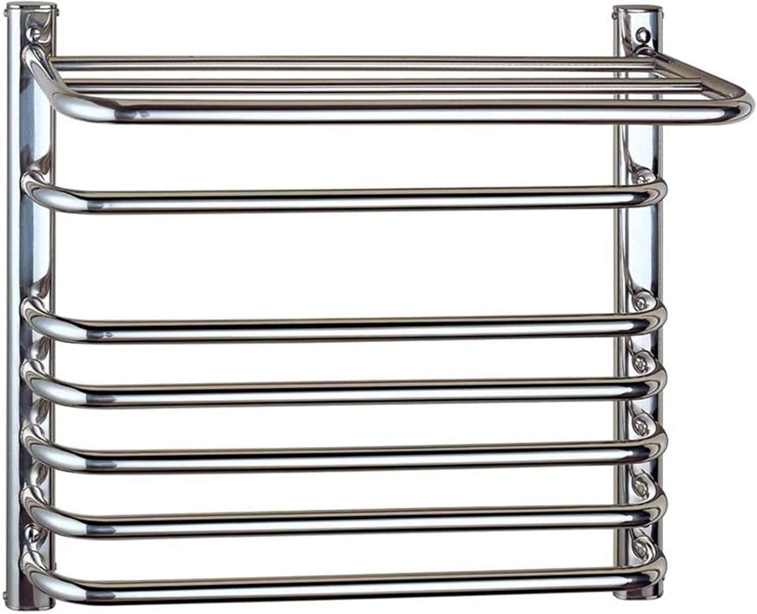 Bathroom Wall Heater Electric Towel Warmer and Drying Rack Wall Mounted, Plug in/Hardwired Heated Towel Rack Stainless Steel 23.62 X 19.68 X 7.68 Inch,Plug in Interes,