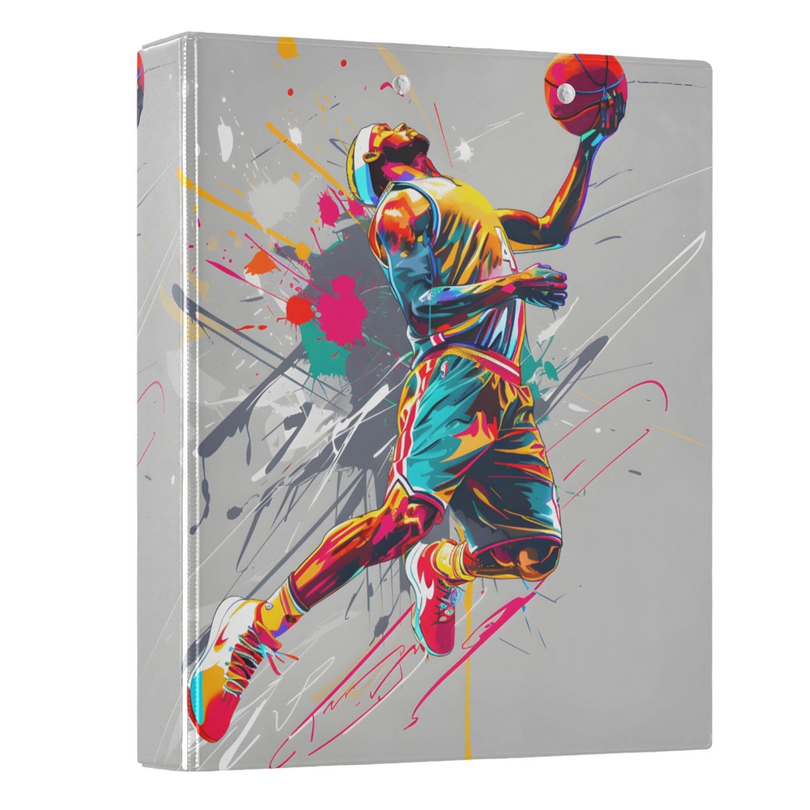3 Ring Binder Boys Playing Basketball 1.5 inch Binders