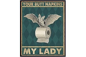 Your Butt Napkins My Lady - Gothic Bathroom Decor for Women