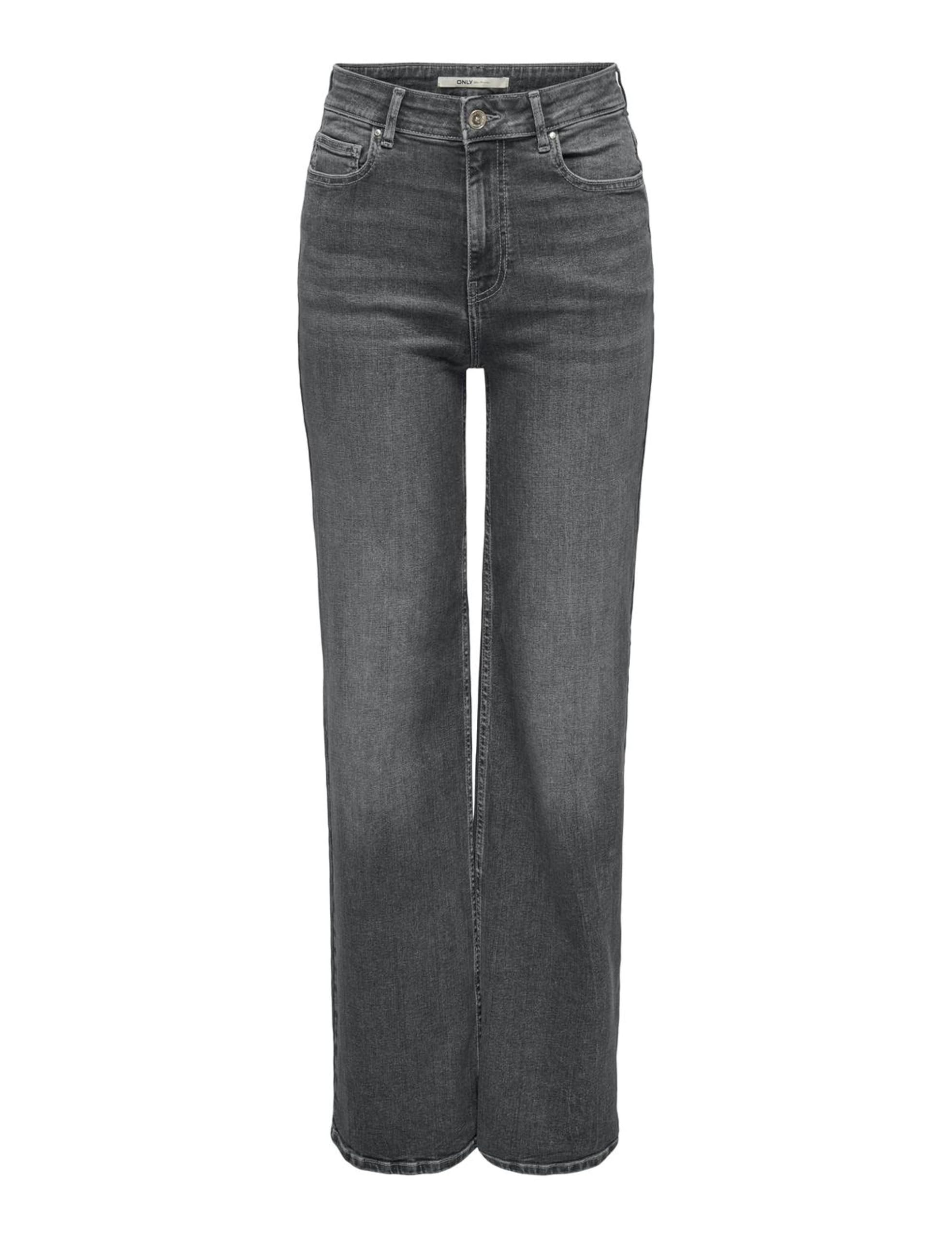 ONLY Onlluna HW Wide Dnm Diabox Jeans, Medium Grey Denim, 29W x 32L para Mujer