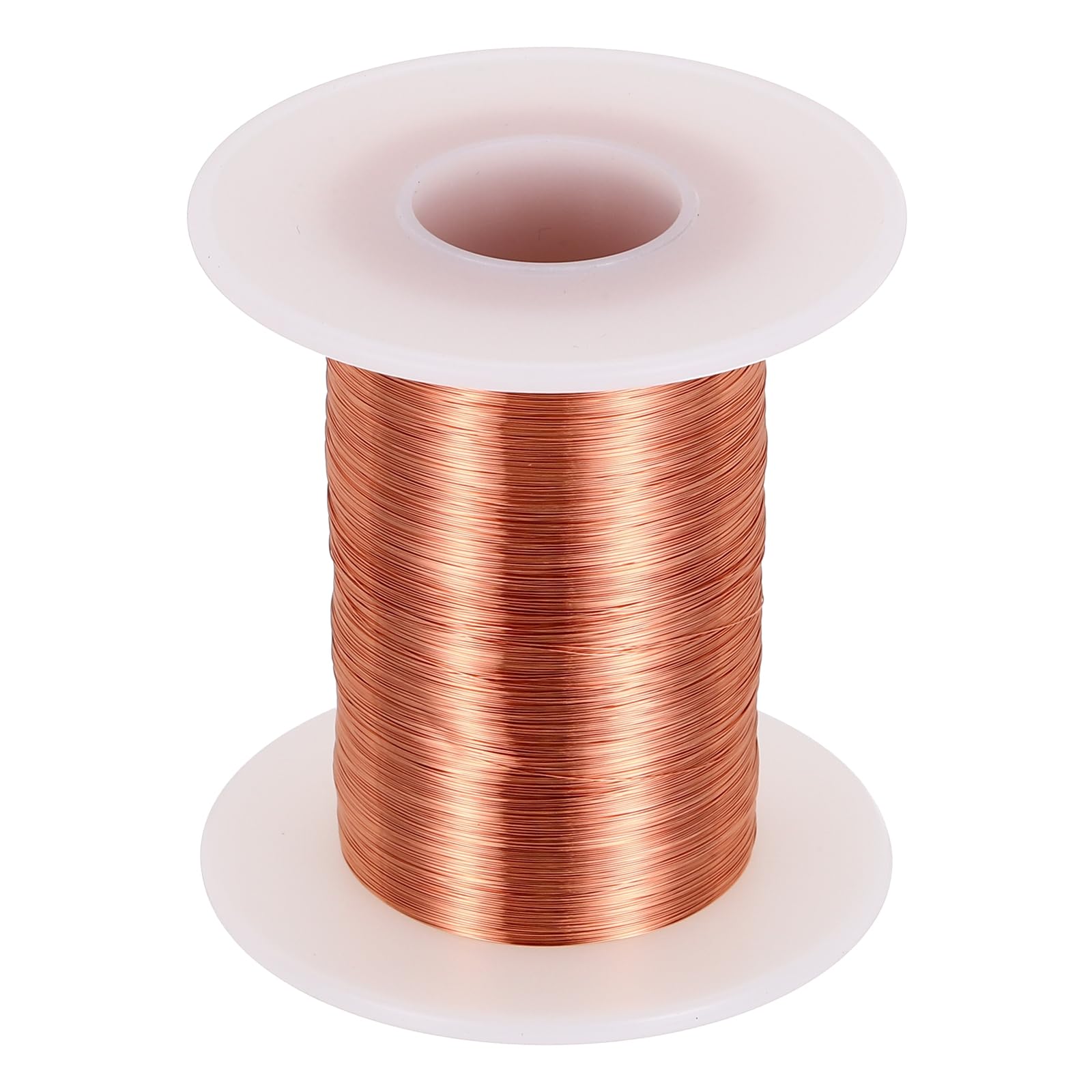 sourcing map Fil magnétique 36 AWG, fil de cuivre émaillé de calibre 36, fil de bobine magnétique de 113,4 g pour transformateur, moteur, électrique, 155C (311F)