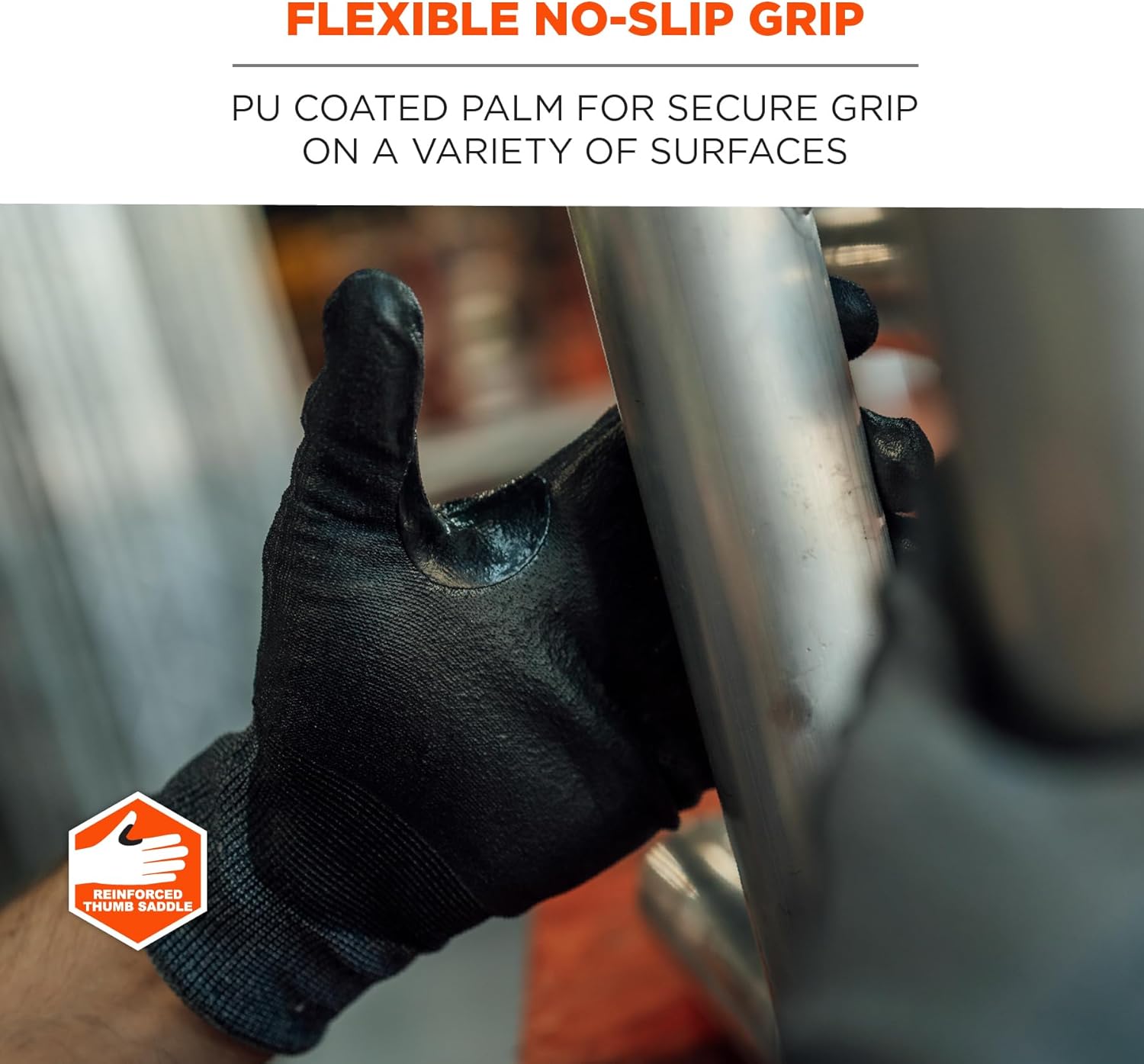 Ergodyne ProFlex 7061 Cut Resistant Gloves, ANSI/ISEA 105-2016 A6, PU Coated Palm, 21g, Touchscreen Capable