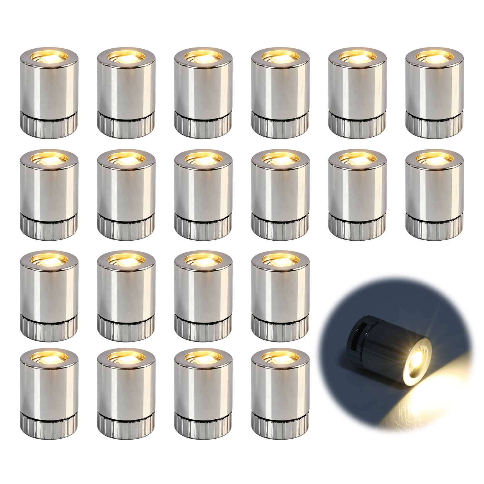 20 pcs Mini Luce LED Blanco Cálido Luci LED,Mini Luces LED con batería,Mini Luz LED Adhesiva, luz Micro LED para Manualidades,Manualidades Hechas a Mano, para Modelos en Modello FAI Da Te