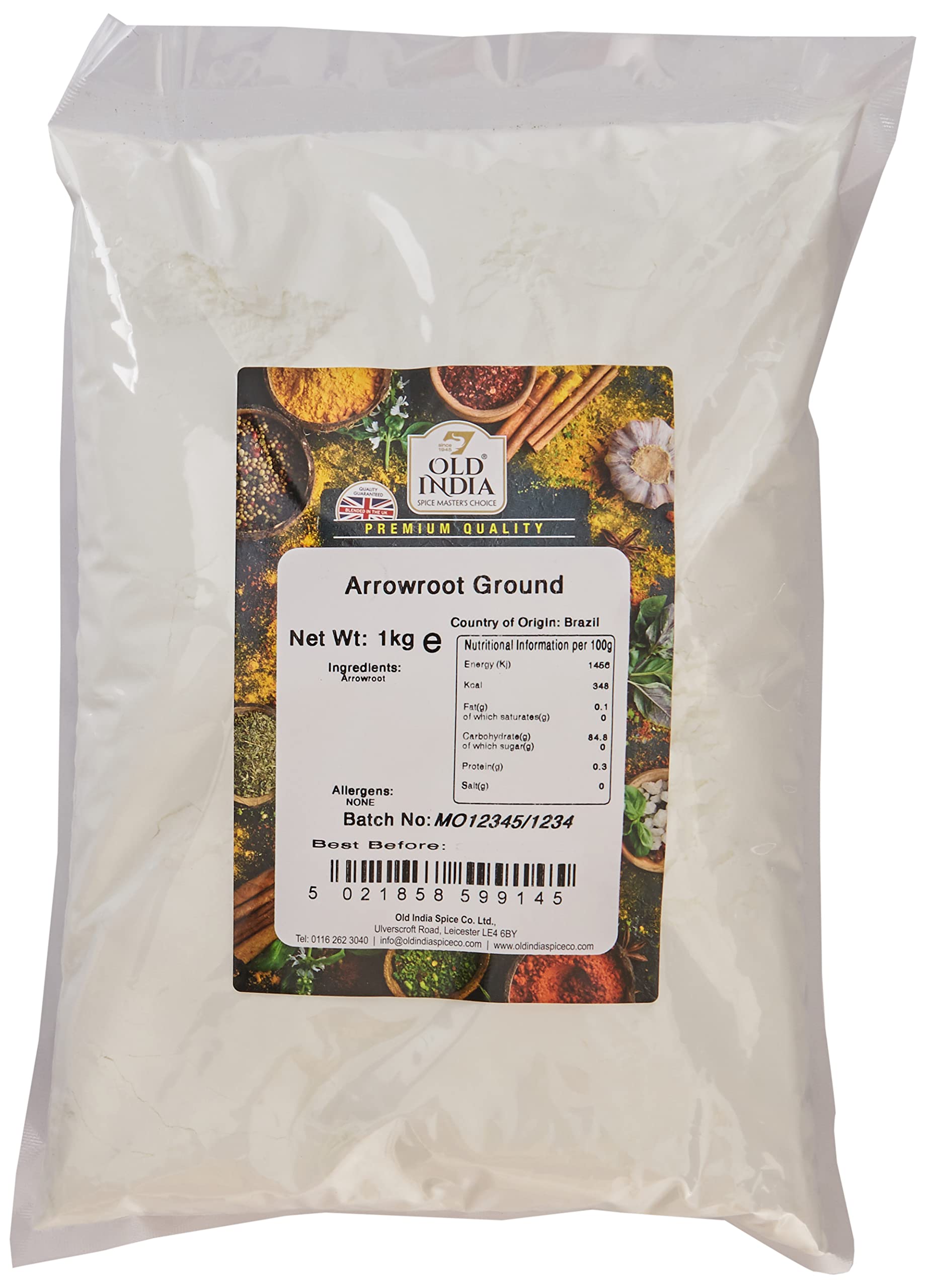 Old India Arrowroot Ground 1kg