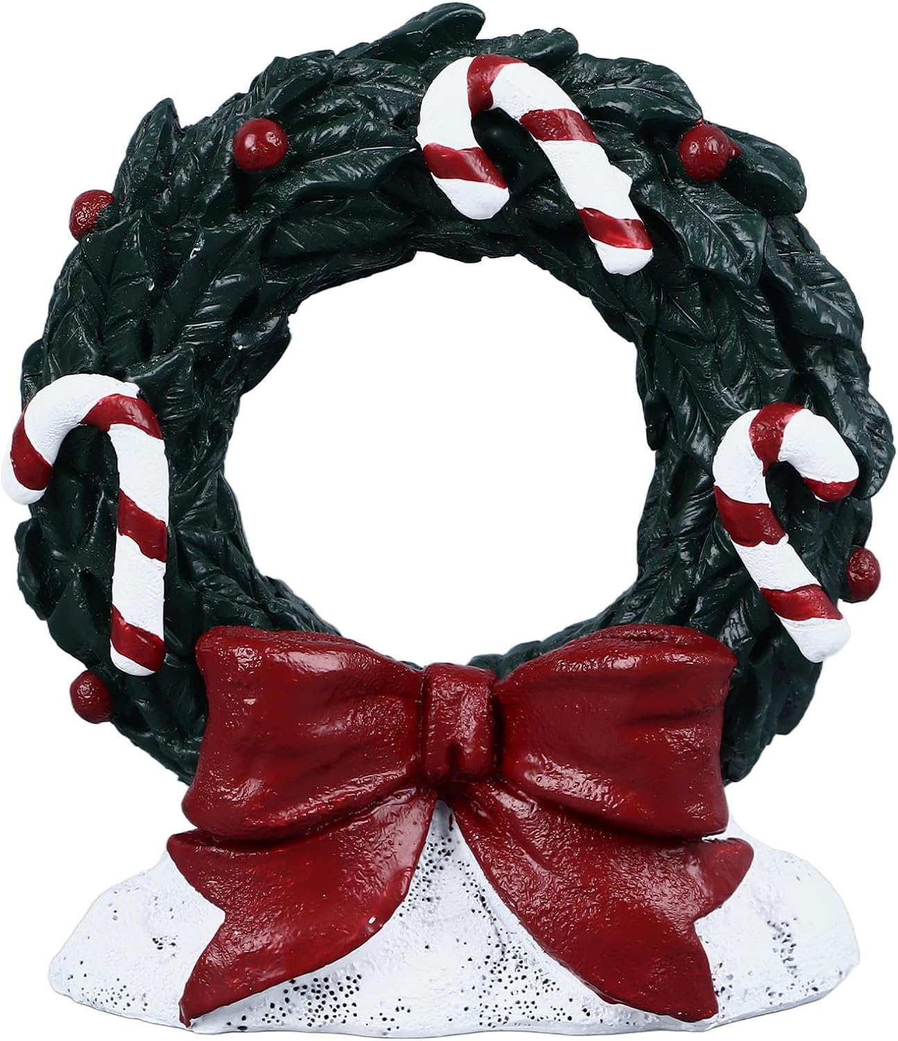 Exquisite Resin Aquarium Craft Decoration for Christmas Fish Tank Ornament Home Decor (Christmas Wreath)