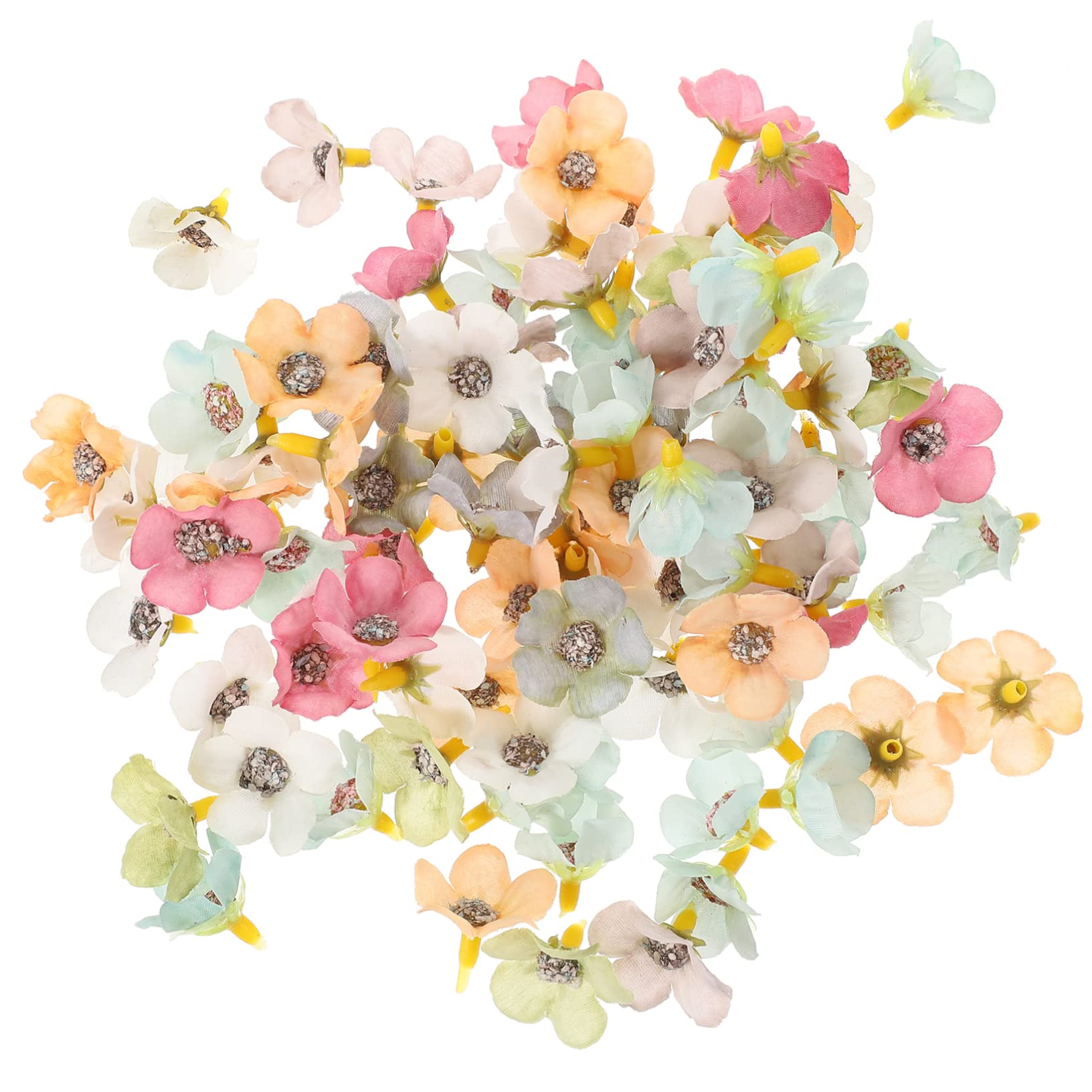 Abaodam 500pezzi Fiori Artificiali Mini Teste Per Decorazioni Fai Da Te Da Misura Piccola Per Matrimoni e Feste e Riutilizzabili