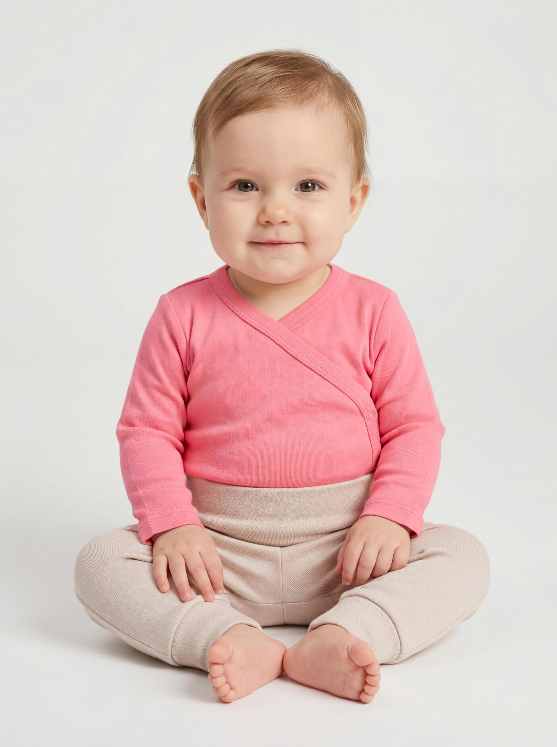 TupTam Camiseta de Bebé para Niña Manga Larga Pack de 5