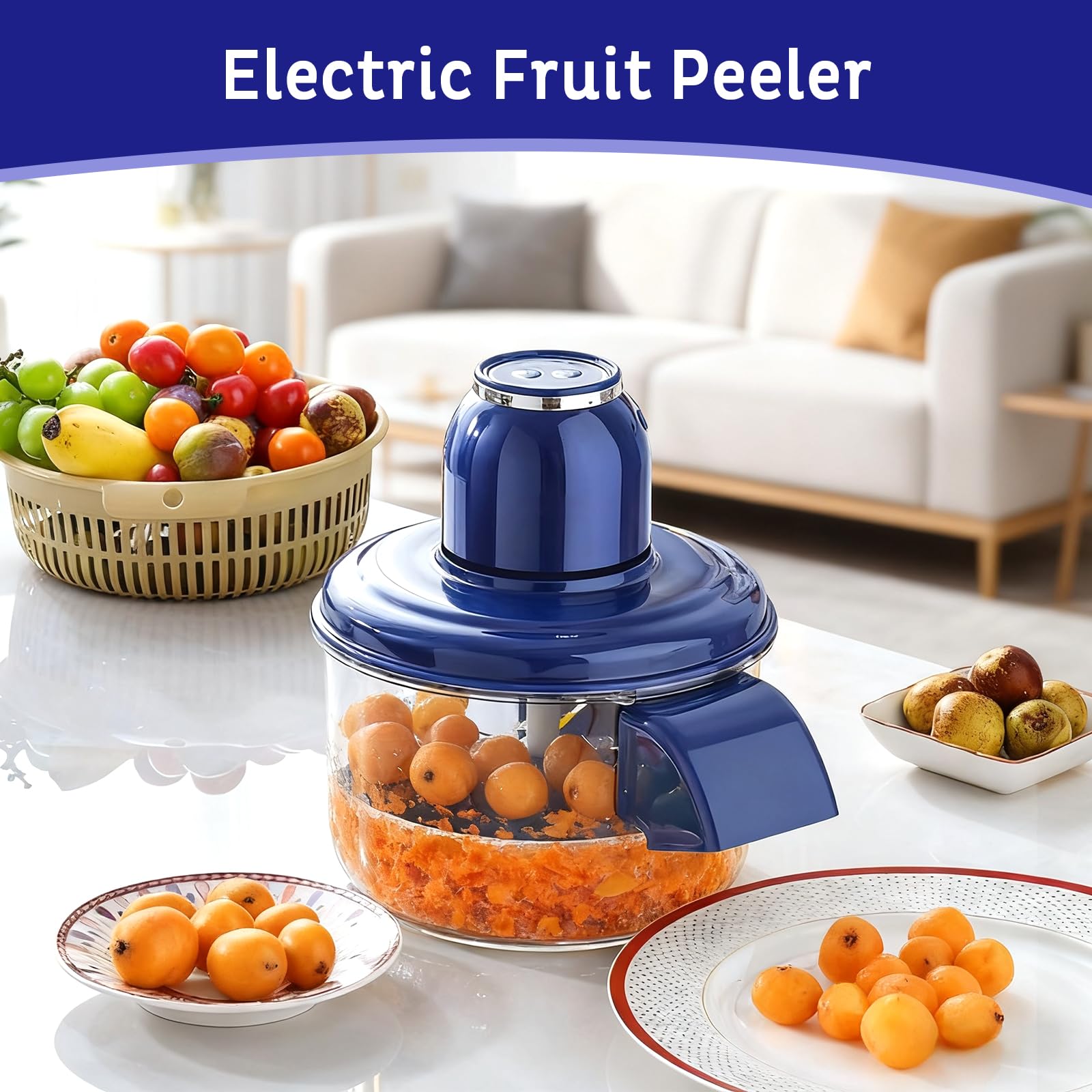 Pelapatate Elettrici E Automatici, Pelaaglio Automatico A Batteria 3 In 1, Pelapatate Completamente Automatico Adatto For L'uso In Campeggio E In Cucina