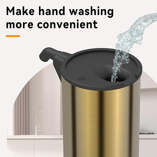 Miniatura 6 de Dispensador automático de jabón, material de acero inoxidable, bomba desinfectante de manos recargable sin contacto, dispensador eléctrico