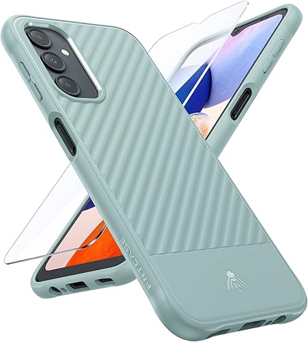 FNTCASE Funda protectora delgada para Samsung Galaxy A14-5G TPU suave delgada protectora Phonecase a prueba de golpes anticaída Protección de cuerpo
