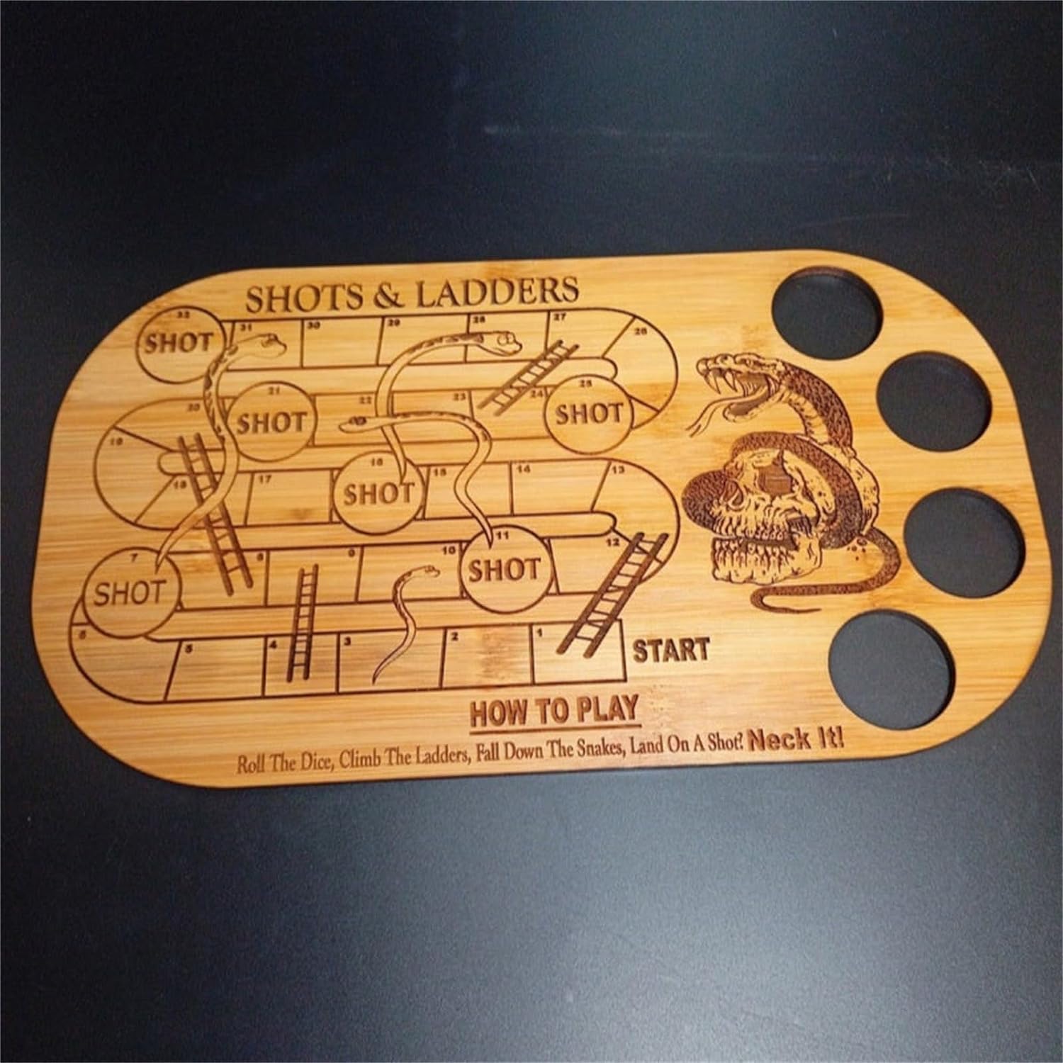 The Twiddlers Funnels & Ladders – Jeu De Société à Boire Version Adultes (serpents Et échelles) – Avec Verres à Shot, Pour Fêtes Et EVG