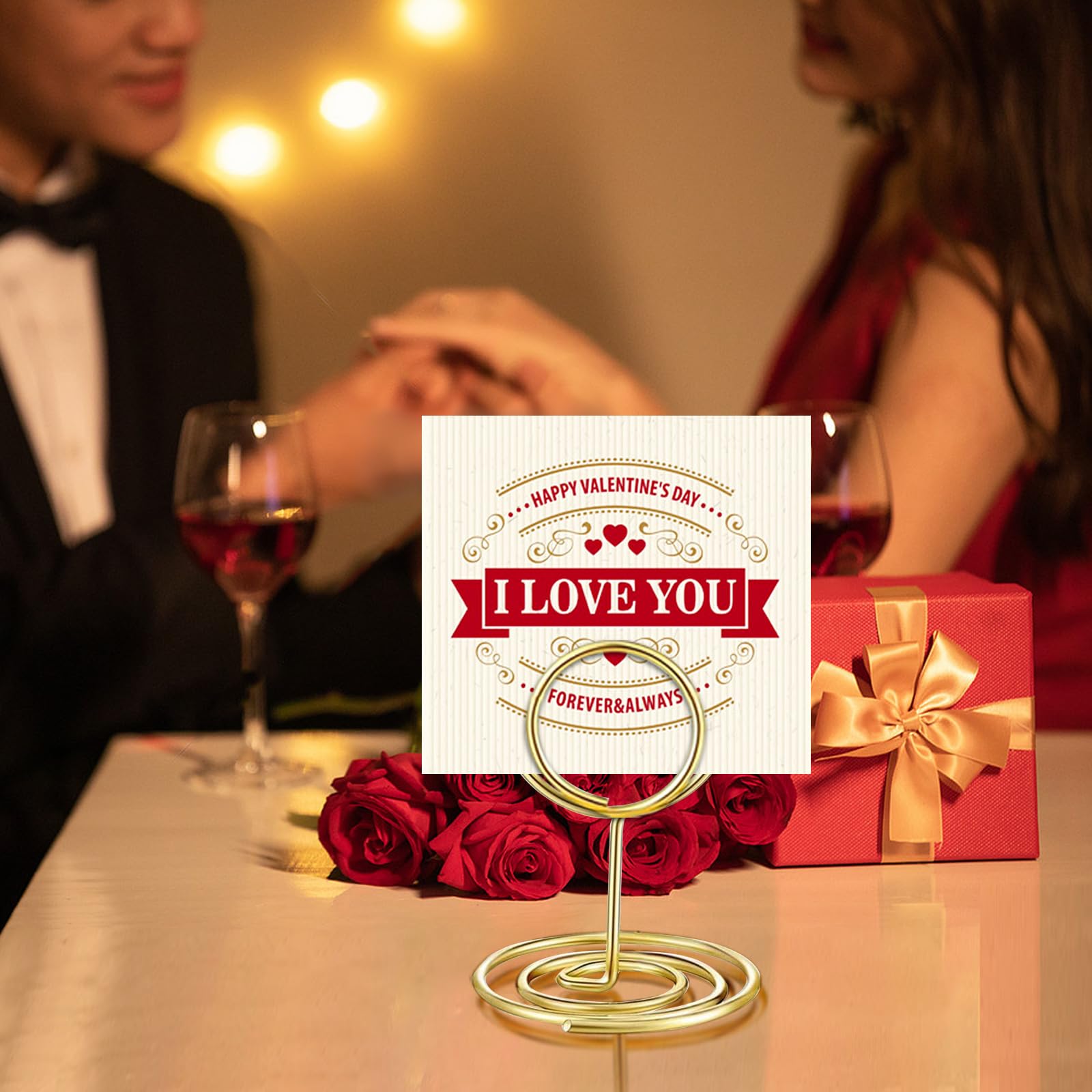 Kinstecks ​​40PCS Titolari di Carta Numero di Tabella Supporto da tavolo da 20 pezzi e supporto da tavolo da 20 pezzi per ristorante per matrimoni e feste