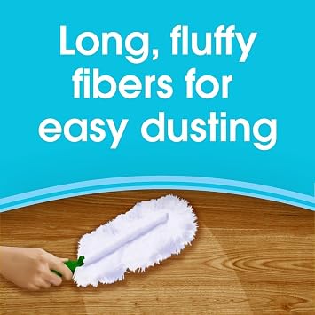 Pledge Dust It Fluffy Duster Starter مقبض 2 عبوات ، أبيض ، 3 عدد