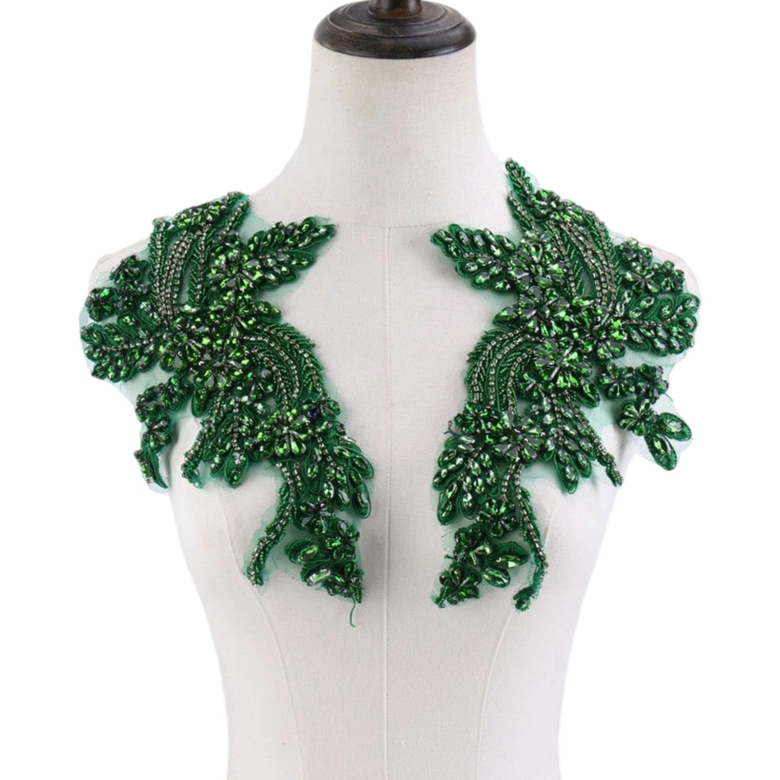 our fave Shoulder Embellishment with Crystals for Garments and Handcrafted Trim Applique Flower