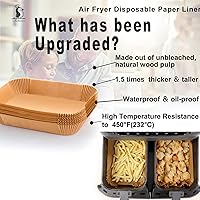 Vista 4 de Forros desechables para freidora de aire Ninja Foodi, forros desechables para freidora de aire Ninja, forros de papel pergamino para freidora