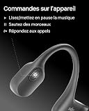 SHOKZ OpenRun Bone Conduction Headphones, Open-Ear Bluetooth Sports Earphones with Mic, IP67 Waterproof Wireless Headset for Running and Workout, 8H Playtime, USB-C - Black, Sport headband - 9