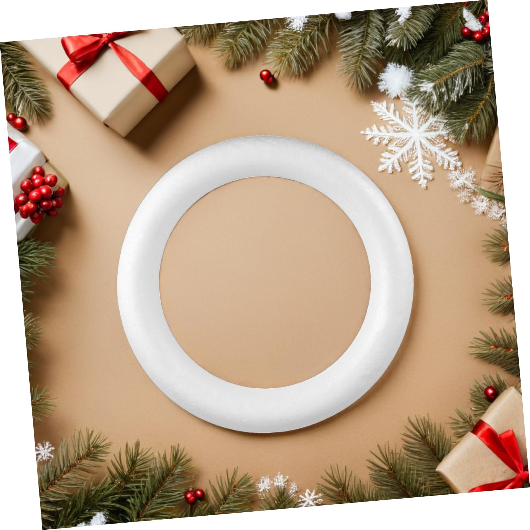 3pièces Lot de Formes De Couronnes Mousse Rondes pour Décoration De Fêtes Bricolage Et Célébrations De Mariage
