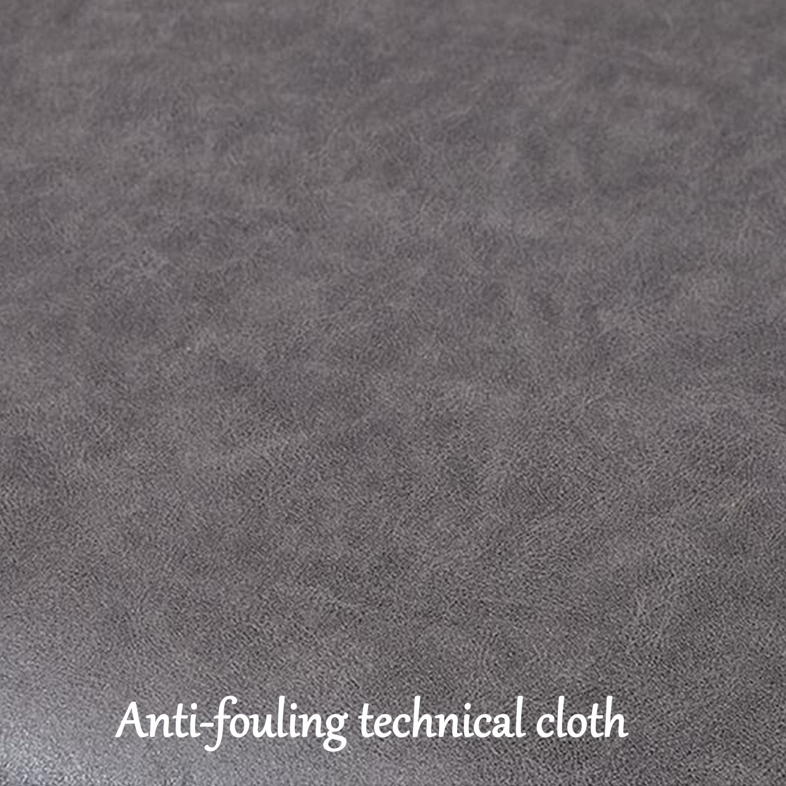 Pouf rettangolare in ecopelle blu scuro con contenitore imbottito ottomano per soggiorno, camera da letto, ingresso e corridoio, 100 x 40 x 45 cm