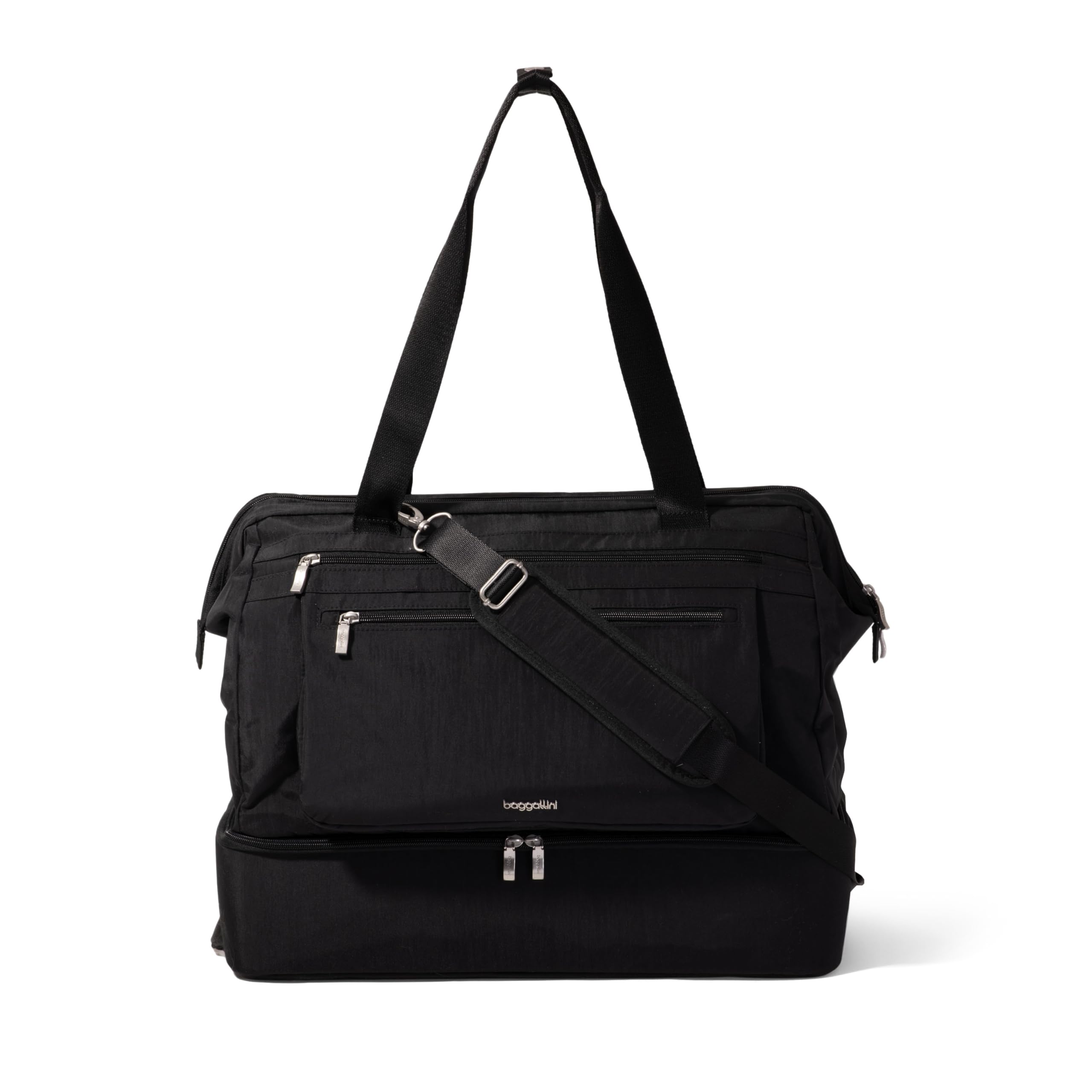 Modern Weekender - Lightweight 18"x15.7"x9.4" Duffel Carry-on Travel Bag for Women