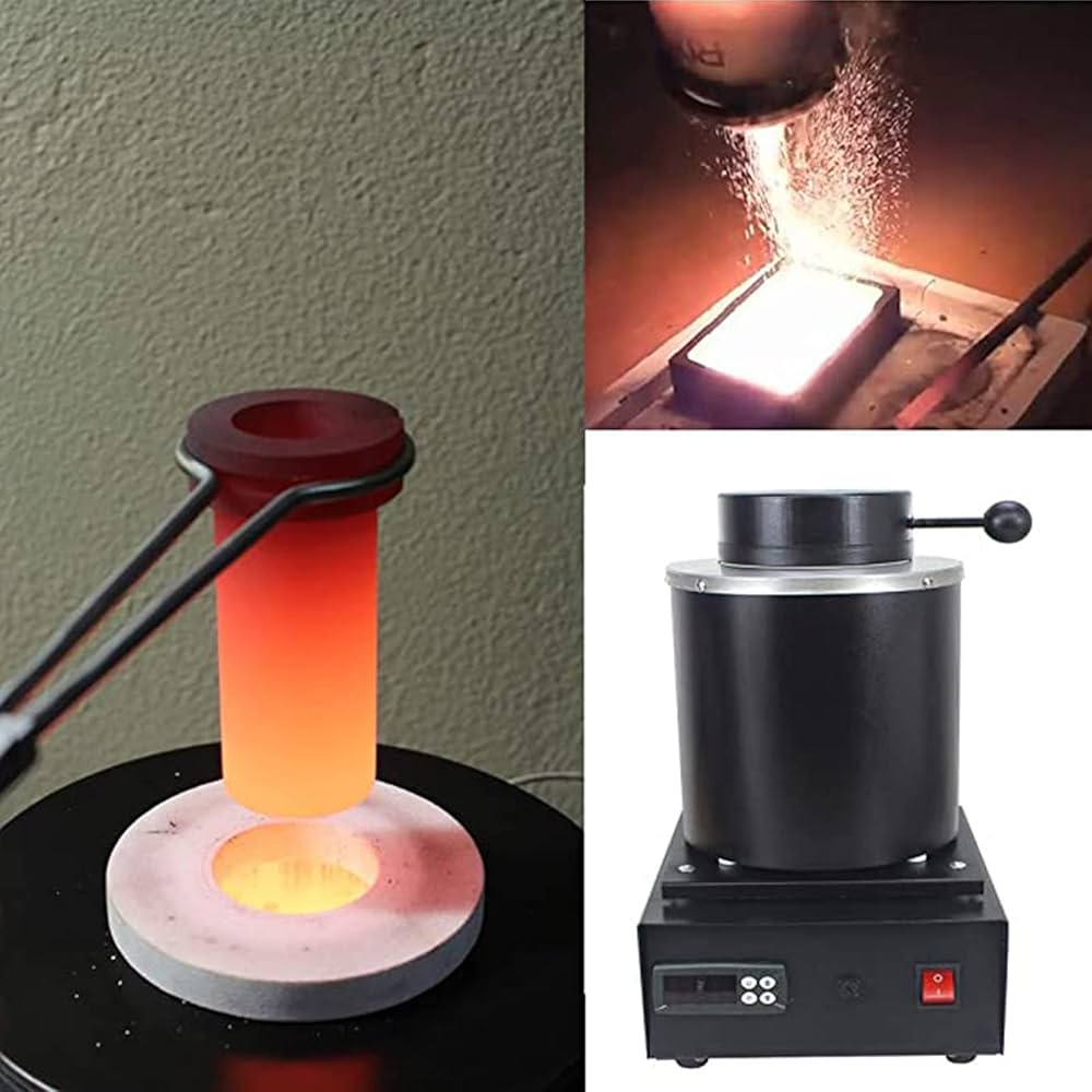 電気　デジタル溶解炉機（中古） Amazon.co.jp: 金溶解炉1800W電気溶解炉機械1150℃デジタル電気