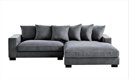 Miniatura 3 de Luxe - Sofá modular de dos piezas de gran tamaño para sala de estar, sofá en forma de L de 102.4 pulgadas con diván, tapizado con tela de pana,