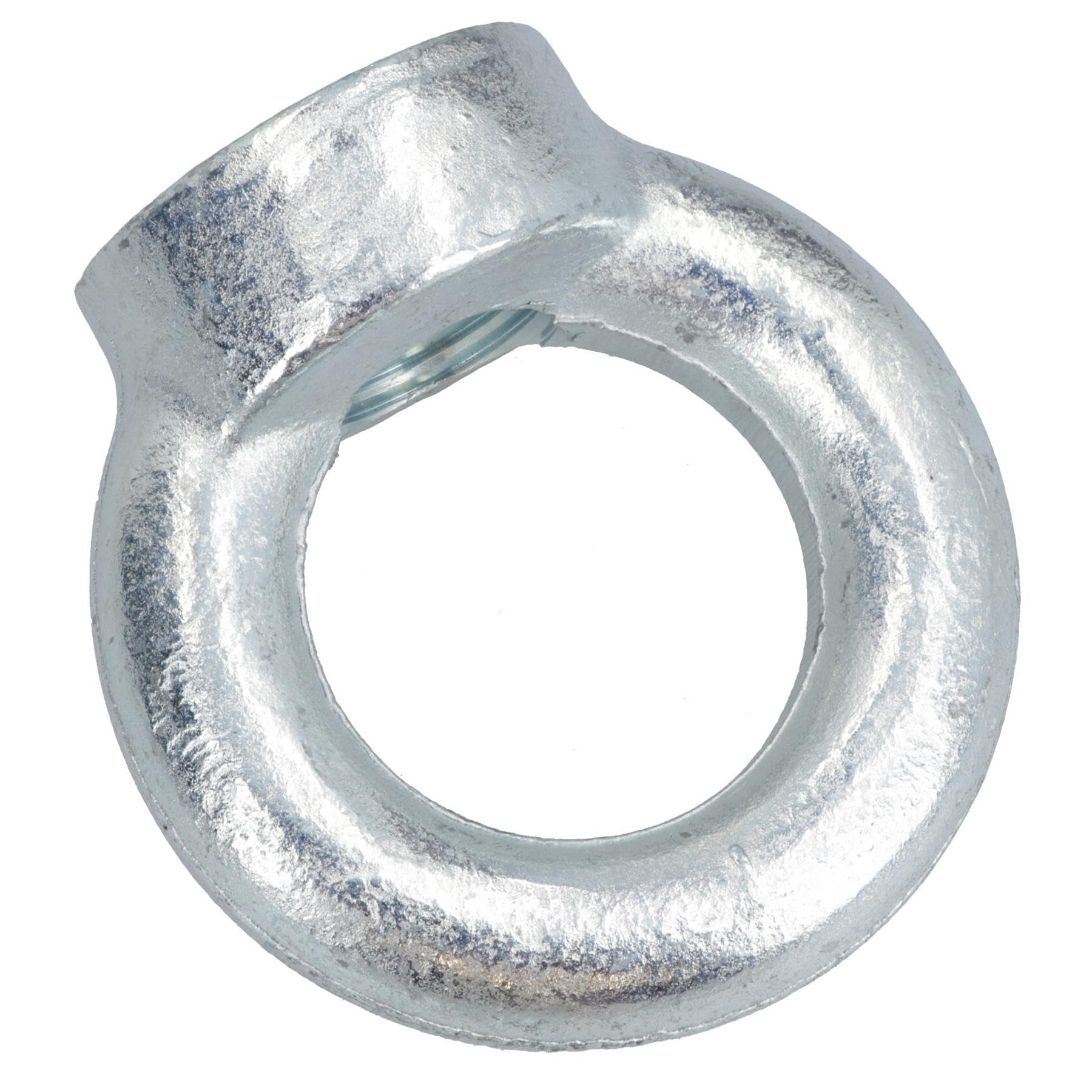 Cierre de tuerca de ojo de elevación de 24 mm, rosca hembra interna, chapado en zinc, 50 mm de diámetro, 4 piezas