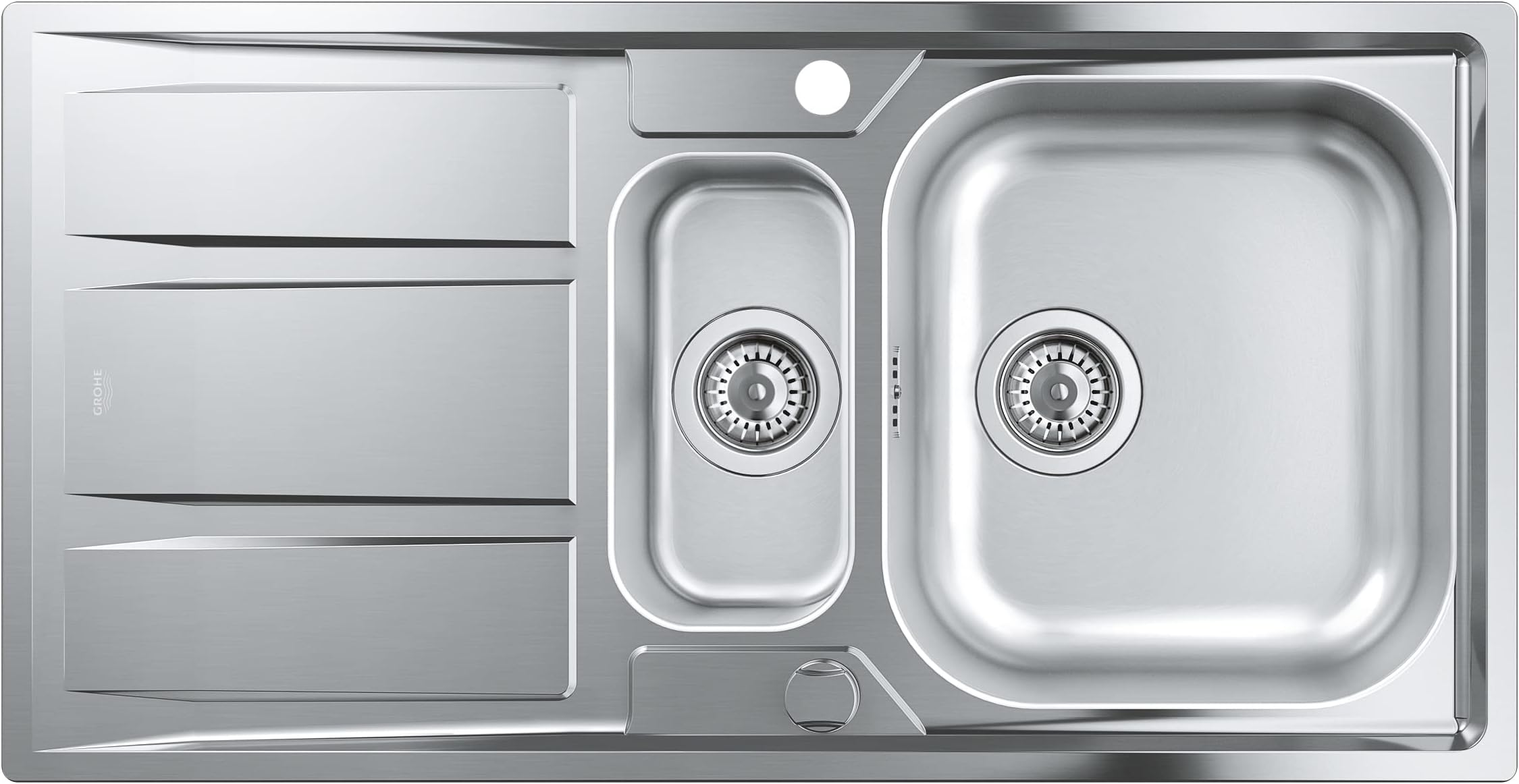 GROHE K200 | Küchenspülen - Edelstahlspüle mit Abtropffläche ...