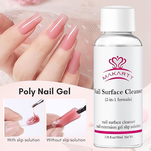 Miniatura 2 de Makartt Kit de herramientas de aplicación de gel de uñas de polietileno solución deslizante cepillo de arte de uñas doble forma contenedor de vidrio