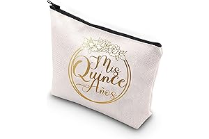 15th Birthday Cosmetic Makeup Bag for Teen Girls