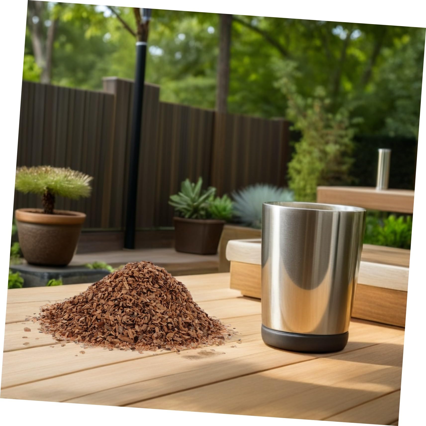 INOOMP Trucioli di Legno Ciliegio 1 Sacchetto per Affumicatura | Barbecue e Affumicatore, Accensione Rapida, Fumo Uniforme, Conserva i Succhi della Carne