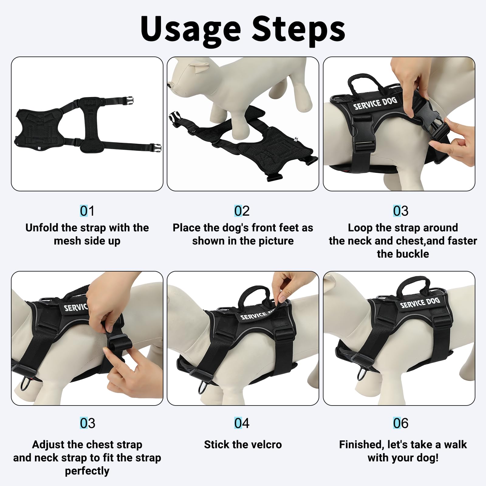 Belababy Dog Harness Small Medium Large - Image 3